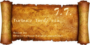 Turbucz Terézia névjegykártya